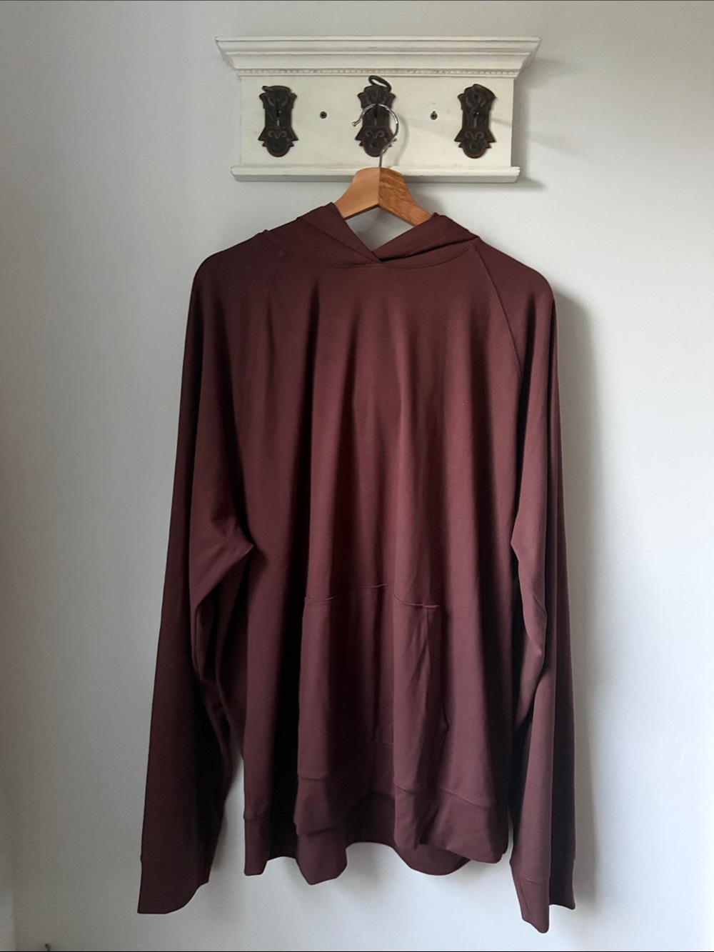 Gilly Hicks Maroon Lightweight Hoodie oversized l